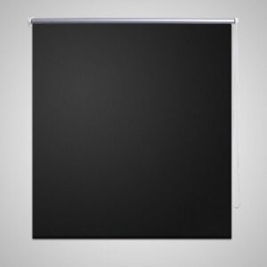 VidaXL Wonen Rolgordijn - Verduisterend 100 x 175 cm zwart 240122