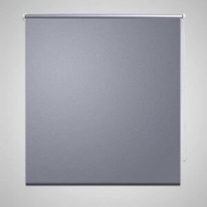 VidaXL Wonen Rolgordijn - Verduisterend 100 x 230 cm grijs 240158