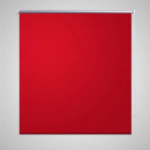 VidaXL Wonen Rolgordijn - Verduisterend 80 x 230 cm rood 240148
