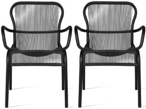 Vincent Sheppard Loop Dining Chair Tuinstoel - Set Van 2 - Zwart