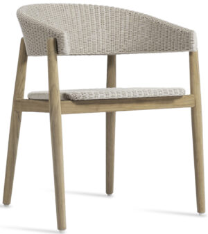 Vincent Sheppard Mona Dining Chair - Teak Tuinstoel - Old Lace Off White
