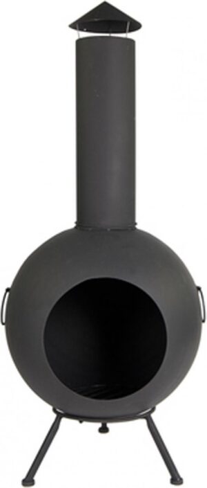 Vuurhaard Cozy - Tuinhaard - Metaal - 120cm - Zwart