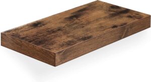 Wandplank zwevend | wandplanken industrieel en robuust| 40x20x3,8 cm | rustiek bruin