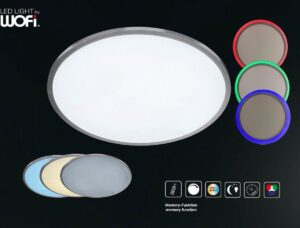 Wofi - Linox - Plafondlamp - RGB - 60cm