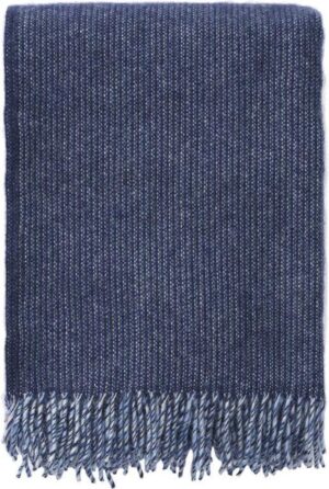 Wollen deken - Plaid - Shimmer Blue