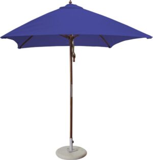 Woodtrend parasol - hout - vierkant 2x2m - Peter Blue