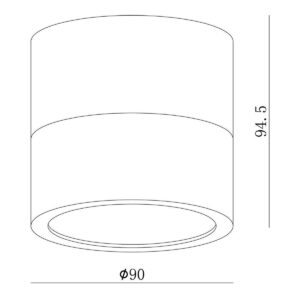 Zoomoi plafondlamp rond zwart - Plafonniere - G4 - zilver / zwart - Geschikt voor LED
