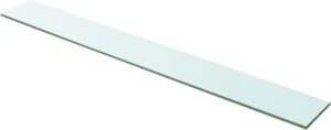 Zwevende Wandplank Glas 100x12cm (Incl fotolijst) - Boekenplank - Muurplank - Wandrek - Boeken plank