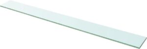 Zwevende Wandplank Glas 110x12cm (Incl fotolijst) - Boekenplank - Muurplank - Wandrek - Boeken plank