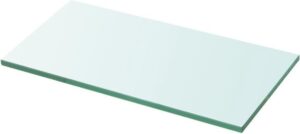 Zwevende Wandplank Glas 30x12cm (Incl fotolijst) - Boekenplank - Muurplank - Wandrek - Boeken plank