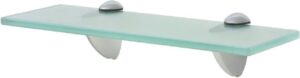 Zwevende Wandplank Glas 30x20 cm (Incl fotolijst) - Boekenplank - Muurplank - Wandrek - Boeken plank