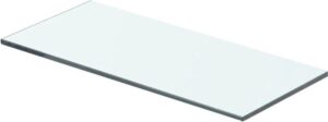 Zwevende Wandplank Glas 40x12cm (Incl fotolijst) - Boekenplank - Muurplank - Wandrek - Boeken plank