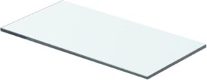 Zwevende Wandplank Glas 40x15cm (Incl fotolijst) - Boekenplank - Muurplank - Wandrek - Boeken plank