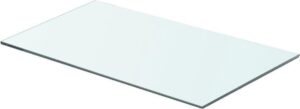 Zwevende Wandplank Glas 60x30cm (Incl fotolijst) - Boekenplank - Muurplank - Wandrek - Boeken plank