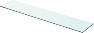Zwevende Wandplank Glas 70x15cm (Incl fotolijst) - Boekenplank - Muurplank - Wandrek - Boeken plank