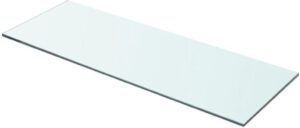 Zwevende Wandplank Glas 70x25cm (Incl fotolijst) - Boekenplank - Muurplank - Wandrek - Boeken plank