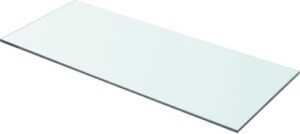 Zwevende Wandplank Glas 70x30cm (Incl fotolijst) - Boekenplank - Muurplank - Wandrek - Boeken plank