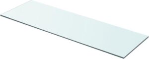 Zwevende Wandplank Glas 80x25cm (Incl fotolijst) - Boekenplank - Muurplank - Wandrek - Boeken plank
