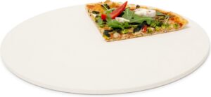 relaxdays pizzasteen 33 cm, baking stone, pizzaplaat, pizza baksteen, cordieriet