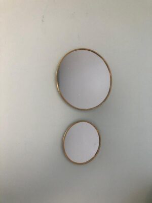 ronde spiegels goud ( 2 stuks )