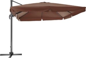 tectake- XL parasol Cinzia bruin - 402993