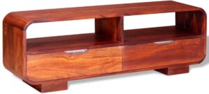 vidaXL Tv-meubel 116x30x40 cm massief sheesham hout