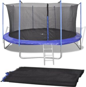 vidaXL Veiligheidsnet PE zwart voor 4,26 m ronde trampoline