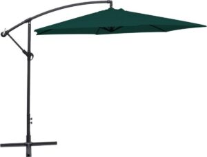 vidaXL Zwevende parasol 3 m groen