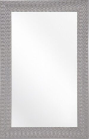 Beliani LELAVANDOU - Wandspiegel - Grijs - Synthetisch materiaal