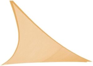 HI vidaXL Zonnescherm driehoekig 3.6x3.6x3.6 m beige