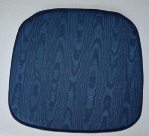 Katoen bedrukt gecoat stoelkussen - Zitkussen - Anti-slip - Blauw - 40cm x 40cm