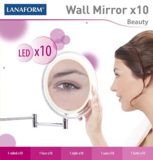 Lanaform Wandspiegel X10 met ledverlichting