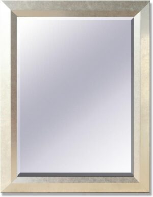 Moderne wandspiegel Zilver - 105x75cm