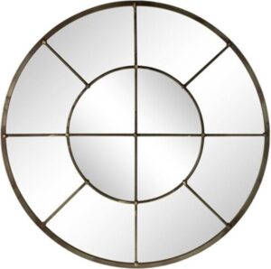 Ronde industriële wandspiegel - spiegel 78 cm