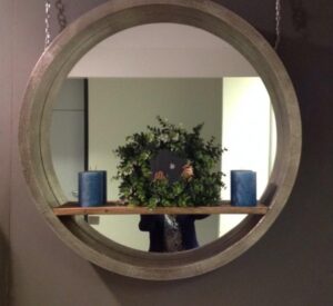 Spiegelkast | Wandspiegel | Spiegel van hout 80 cm