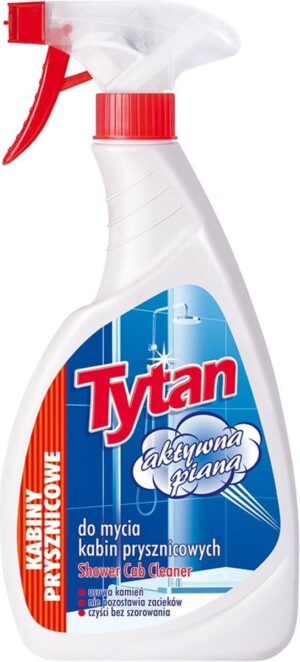 Tytan vloeistof voor het reinigen van douchecabines, actief schuim 500 g