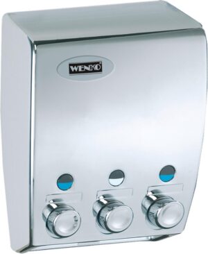 Wenko Varese Zeepdispenser - Wandmontage - 3 x 450 ml - Chroom