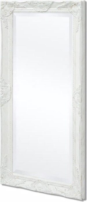 vidaXL Wandspiegel Barok 100 x 50 cm wit