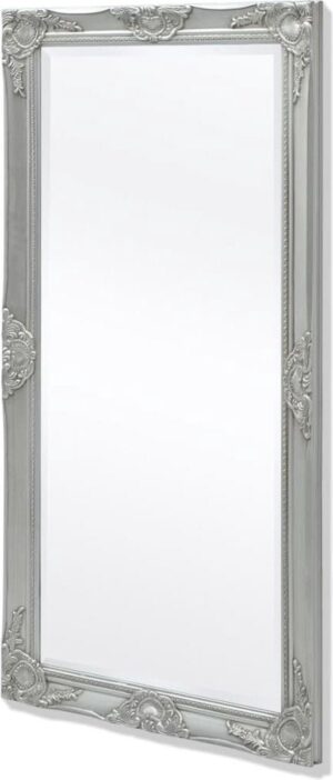 vidaXL Wandspiegel Barok 120 x 60 cm zilver