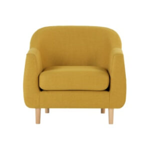 Tubby fauteuil, retro geel