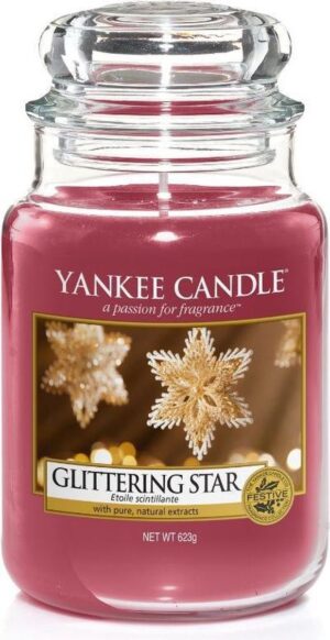 Yankee Candle Large Jar Geurkaars - Glittering Star